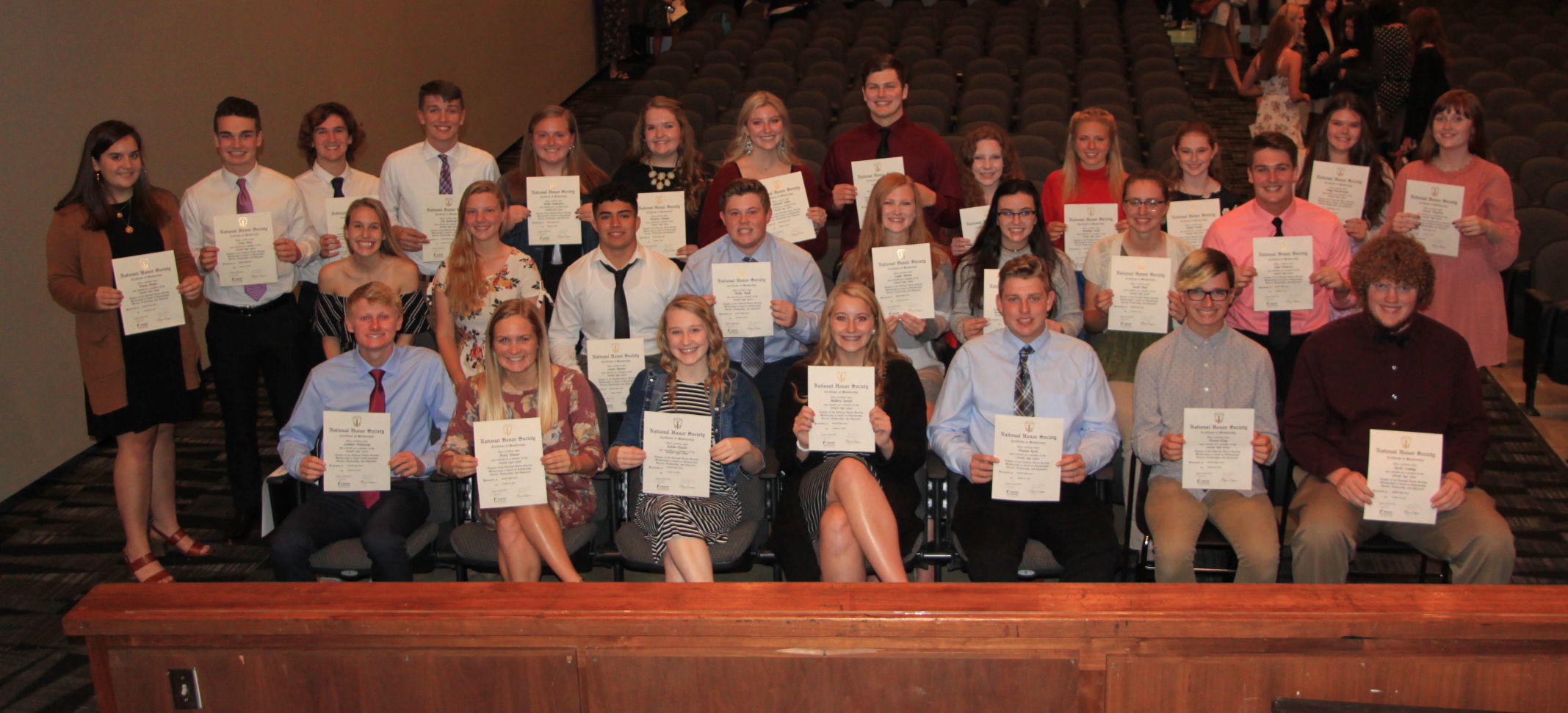 DeKalb High School National Honor Society inductees